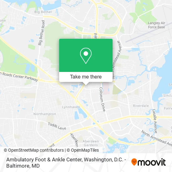 Mapa de Ambulatory Foot & Ankle Center