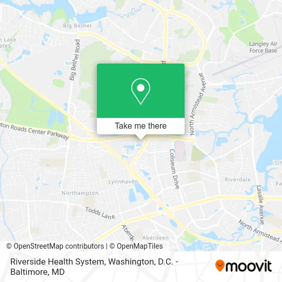 Riverside Health System map