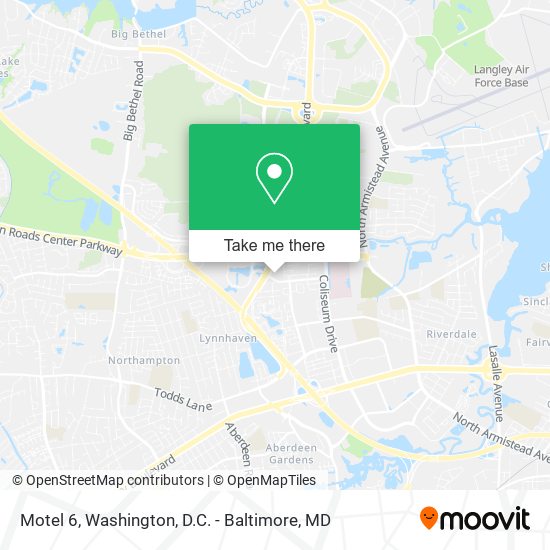 Mapa de Motel 6