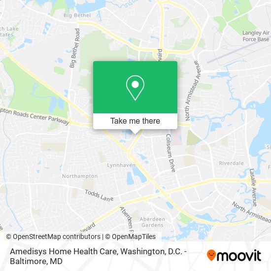 Mapa de Amedisys Home Health Care