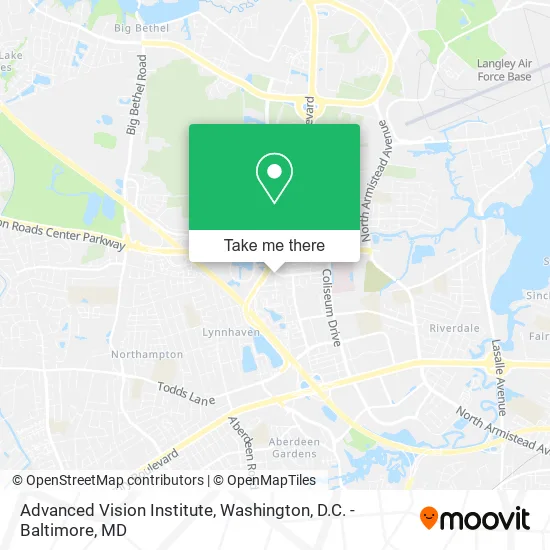 Advanced Vision Institute map