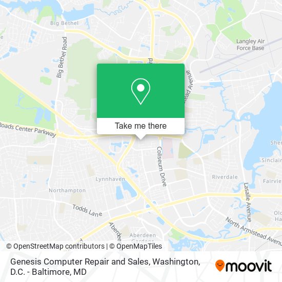 Mapa de Genesis Computer Repair and Sales