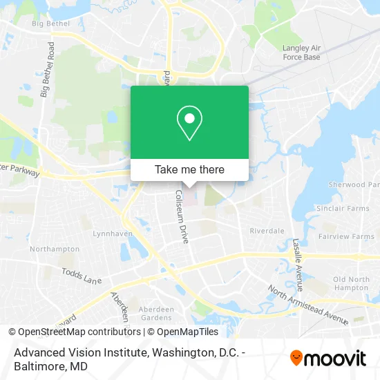 Advanced Vision Institute map