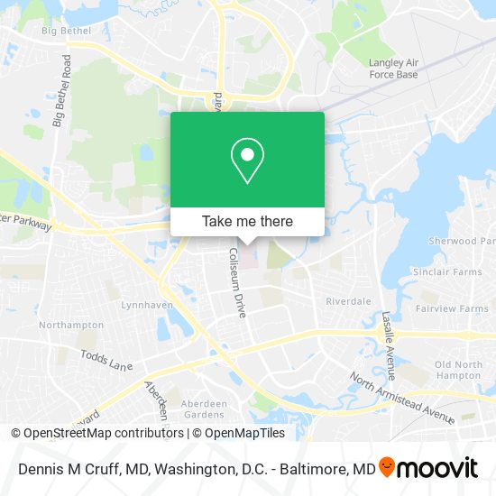 Dennis M Cruff, MD map