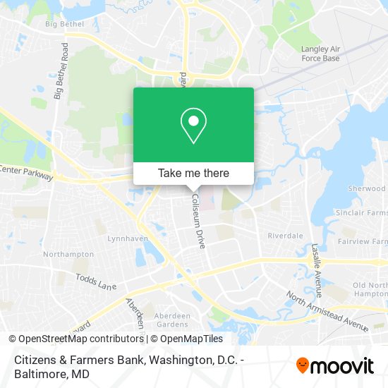 Citizens & Farmers Bank map