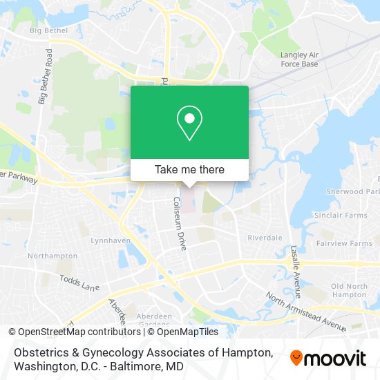 Obstetrics & Gynecology Associates of Hampton map