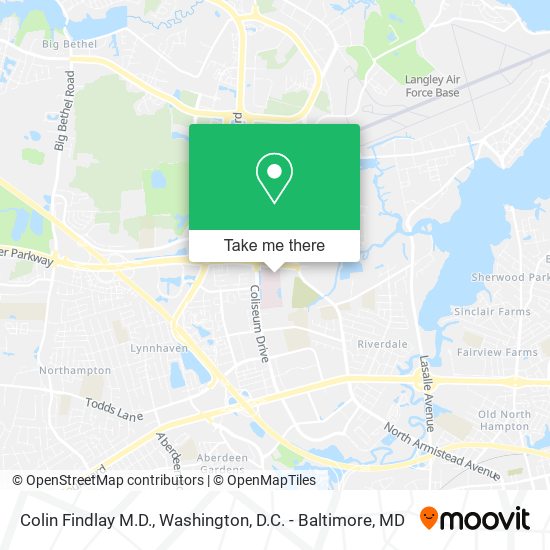 Colin Findlay M.D. map