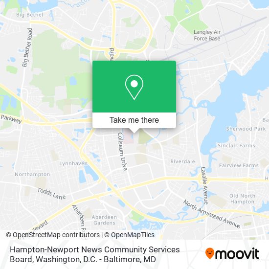 Mapa de Hampton-Newport News Community Services Board