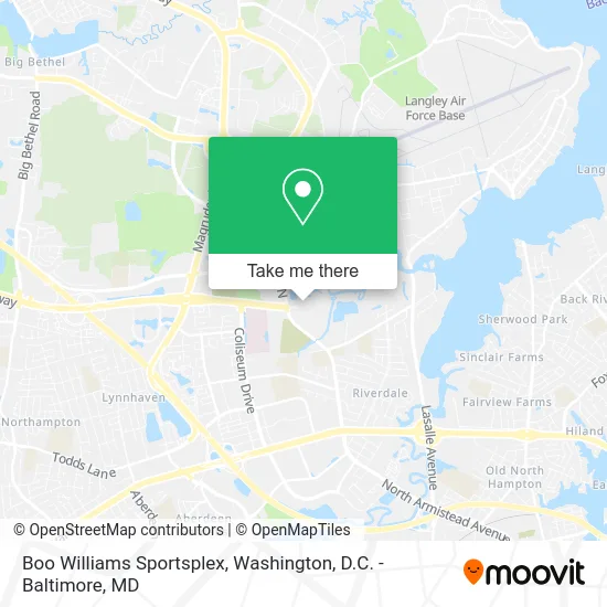 Boo Williams Sportsplex map