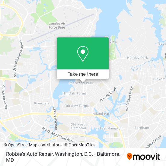 Mapa de Robbie's Auto Repair
