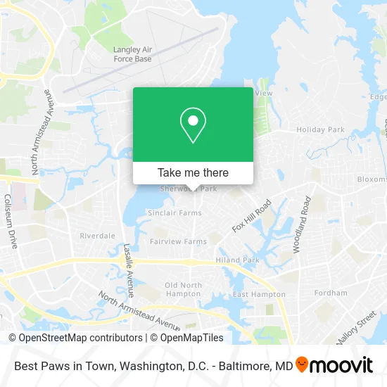 Best Paws in Town map