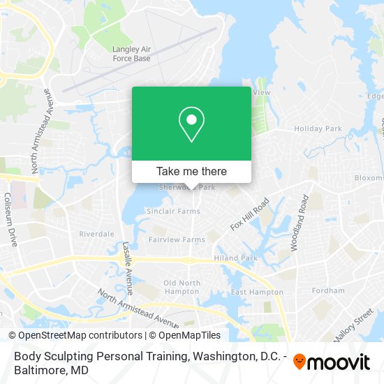 Body Sculpting Personal Training map