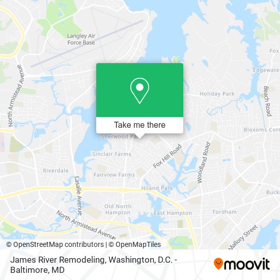 James River Remodeling map