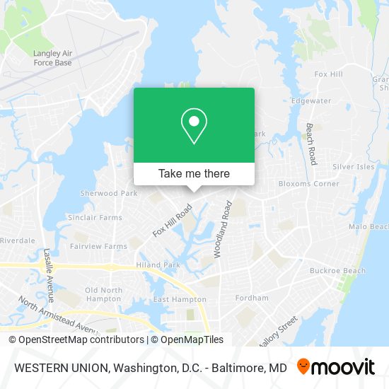 WESTERN UNION map