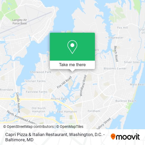 Capri Pizza & Italian Restaurant map