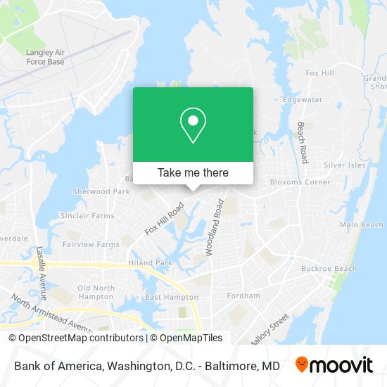 Bank of America map