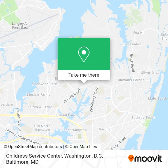 Childress Service Center map