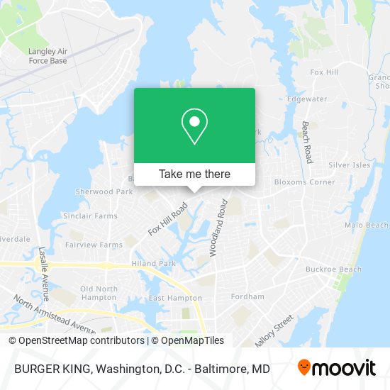 BURGER KING map