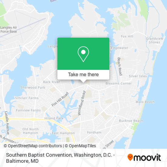 Mapa de Southern Baptist Convention