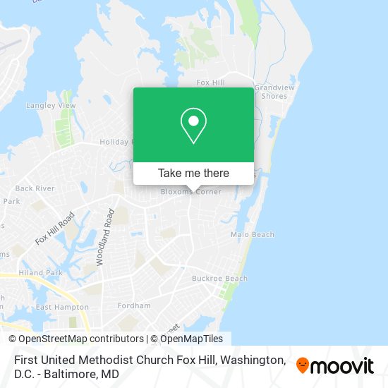 First United Methodist Church Fox Hill map
