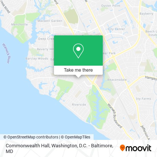 Mapa de Commonwealth Hall