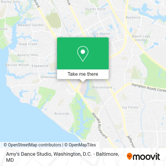 Amy's Dance Studio map