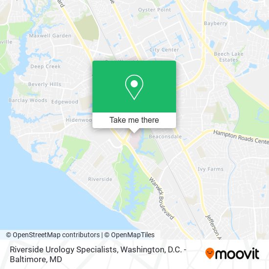 Mapa de Riverside Urology Specialists