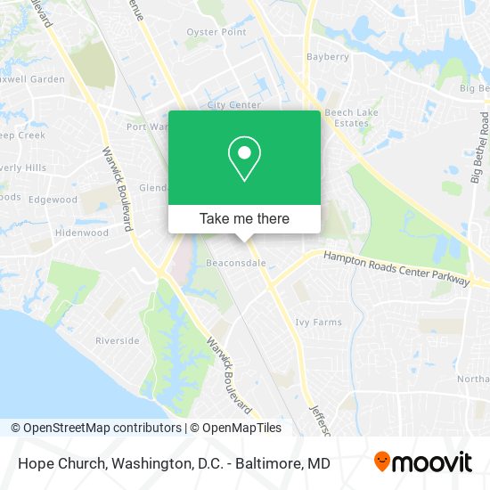 Hope Church map