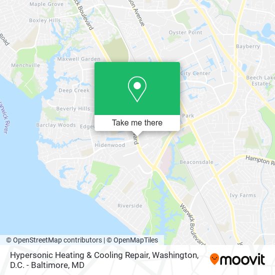 Mapa de Hypersonic Heating & Cooling Repair