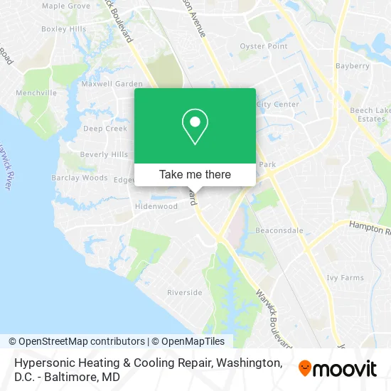 Hypersonic Heating & Cooling Repair map