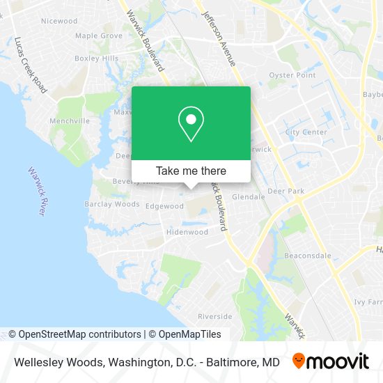 Mapa de Wellesley Woods