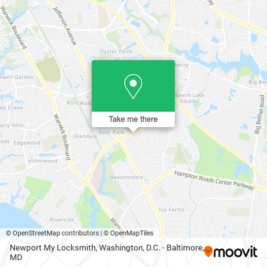 Mapa de Newport My Locksmith