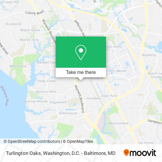 Turlington Oaks map