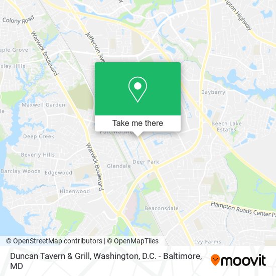 Duncan Tavern & Grill map
