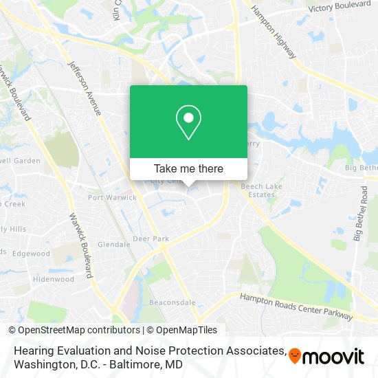 Hearing Evaluation and Noise Protection Associates map