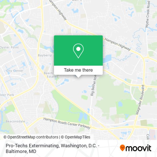 Pro-Techs Exterminating map