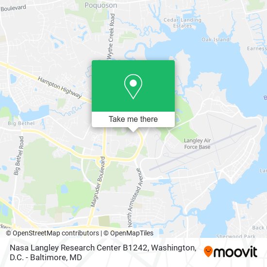 Mapa de Nasa Langley Research Center B1242