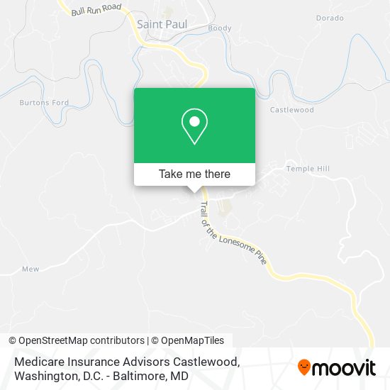 Medicare Insurance Advisors Castlewood map