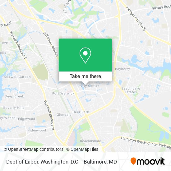 Mapa de Dept of Labor