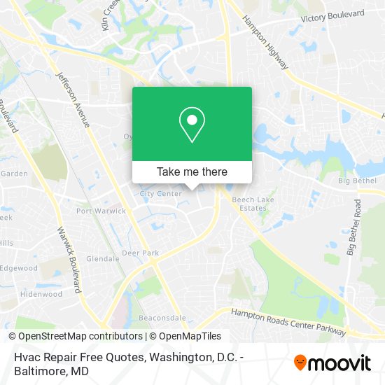 Hvac Repair Free Quotes map