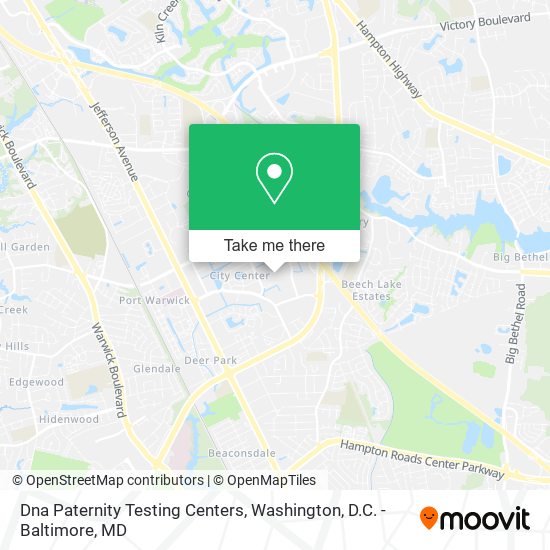 Mapa de Dna Paternity Testing Centers