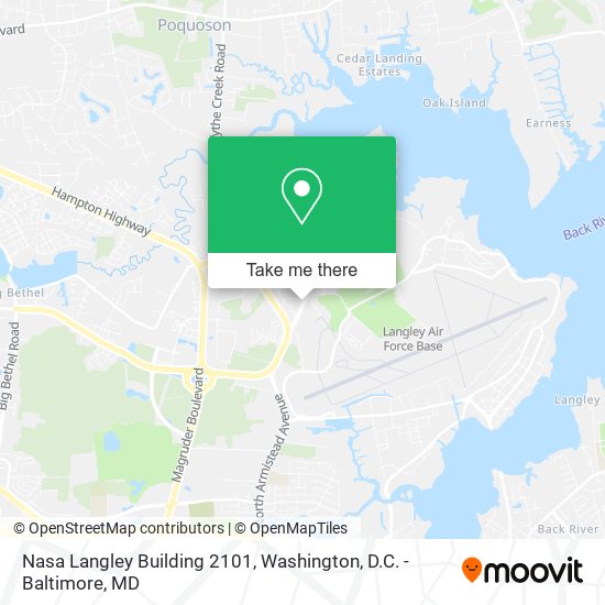 Mapa de Nasa Langley Building 2101