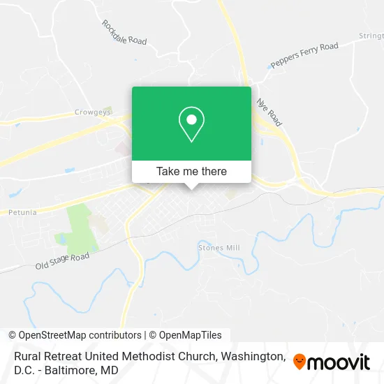 Rural Retreat United Methodist Church map