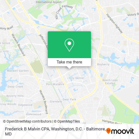 Mapa de Frederick B Malvin CPA