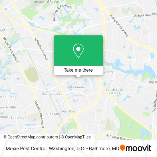 Moxie Pest Control map
