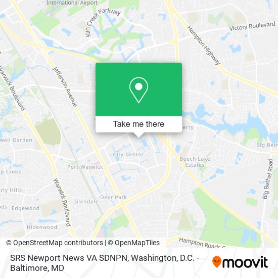 SRS Newport News VA SDNPN map