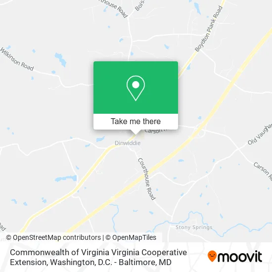 Mapa de Commonwealth of Virginia Virginia Cooperative Extension