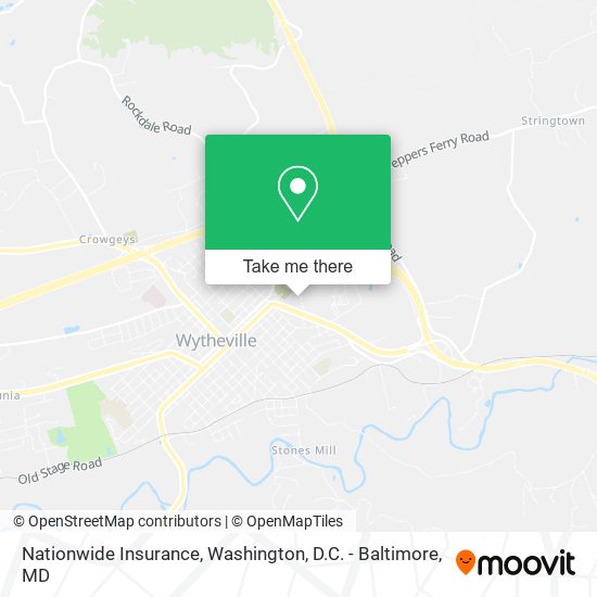 Mapa de Nationwide Insurance