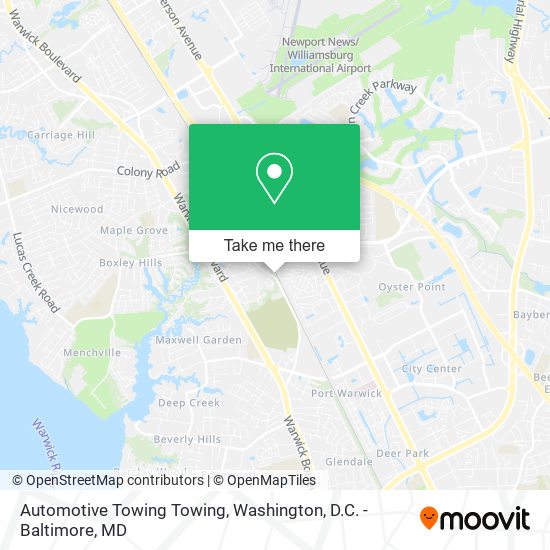 Automotive Towing Towing map