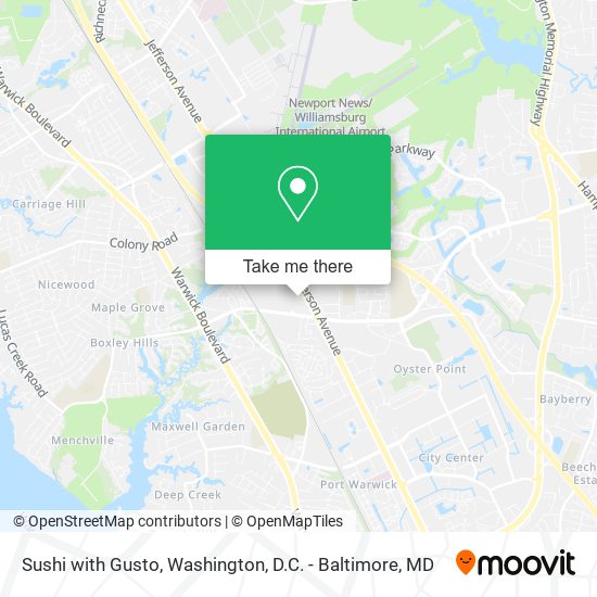 Mapa de Sushi with Gusto